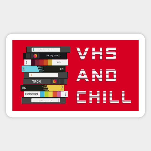 VHS and Chill Sticker by tylerberry4